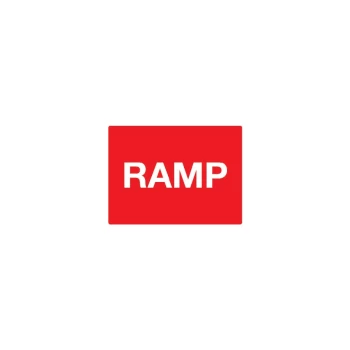 Image of Ramp Post-fix Class 2 Reflective Aluminium Sign - 600 X 450MM