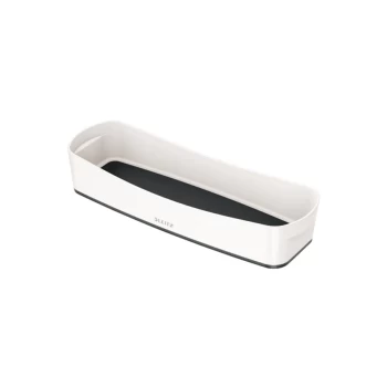 Image of MyBox WOW Organiser Tray Long, Storage W 307 X H 55 X D 105 MM White/Black - Outer Carton of 4