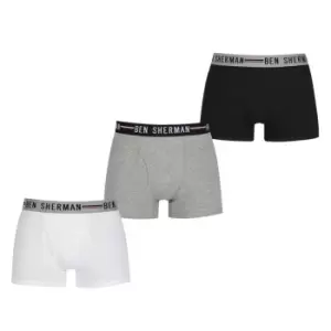 Image of Ben Sherman Sherman 3 Pack Chase Boxer Shirt - Multi