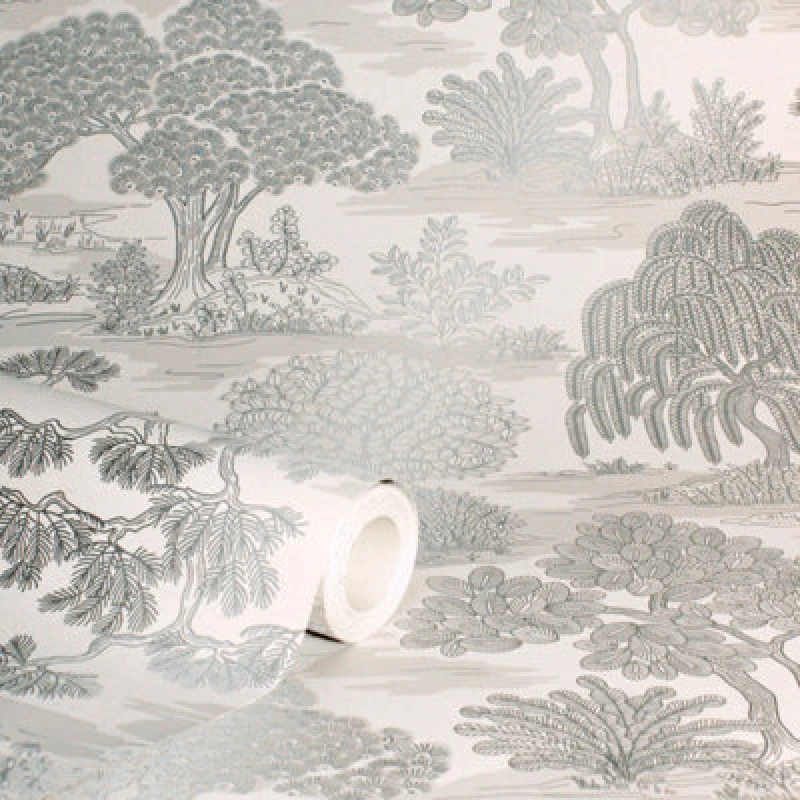 Image of Fine Decor Zen Silver Wallpaper Ilver W2LCT Unisex