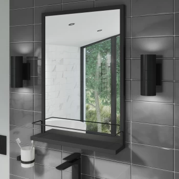 Image of Alcor Set of 2 Black Up-Down Bathroom Wall Lights