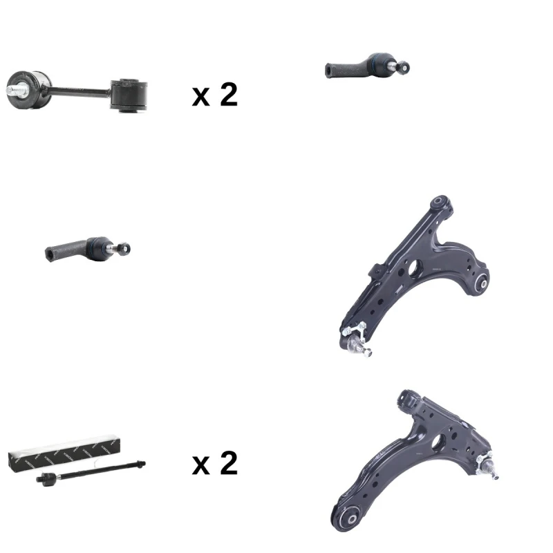 Image of RIDEX 772S1340 Control arm repair kit Front Axle, Control Arm Suspension Kit (772)
