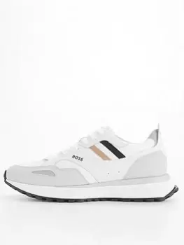 Image of BOSS Jonah Runn Trainer, White, Size 11, Men