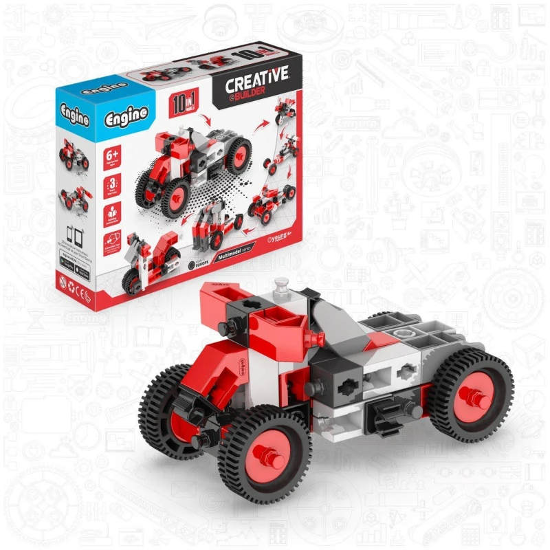 Image of Engino 10 Models Multimodel Set Red unisex