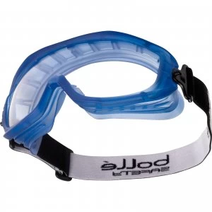 image of Bolle Atom ATOEPSI Clear Blue Anti Scratch and Anti Fog Safety Goggles