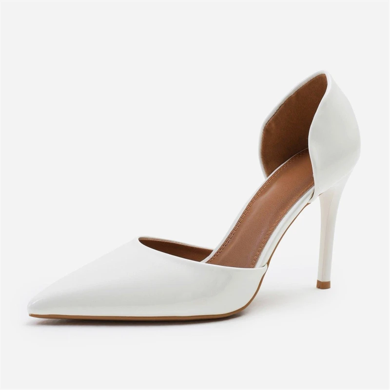 Image of Where's That From 'Aspen' Pointed Toe Stiletto High Heels White