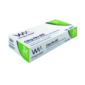 Image of Wrapmaster Cling Film Roll Refill PE 450mmx300m (Pack of 3) 18C68