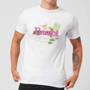 Image of Disney Bambi Kiss Mens T-Shirt - White - 3XL