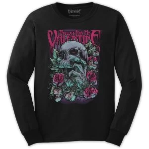 Image of Bullet For My Valentine - Skull Red Eyes Unisex Large T-Shirt - Black