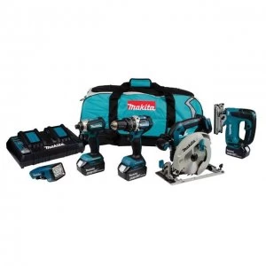 image of Makita DLX5043PT 5 Piece LXT Combo Kit 18V 3 x 5.0Ah Li-ion