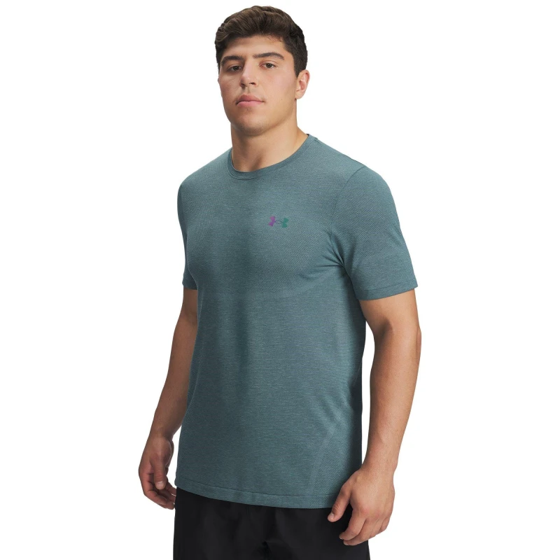 Image of Under Armour UA Vanish Elite Seamless Short Sleeve Mens Jasper Blue male M