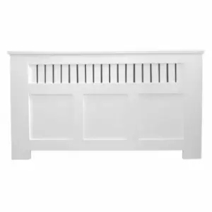 image of At Home Comforts Panel Painted White Radiator Cover Large