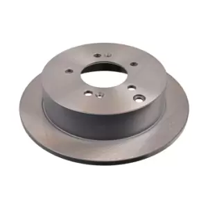 Image of Blue Print Pair of Solid Painted Brake Disc Rotor ADG04345 fits REAR