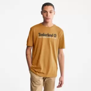 Image of Timberland Wind, Water, Earth And Sky T-Shirt For Men In Brown, Size M