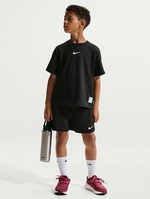 Image of Nike B Np Df Ss Perf Short Sleeve Performance T-Shirts 5-6 (XS) Black 62905403155