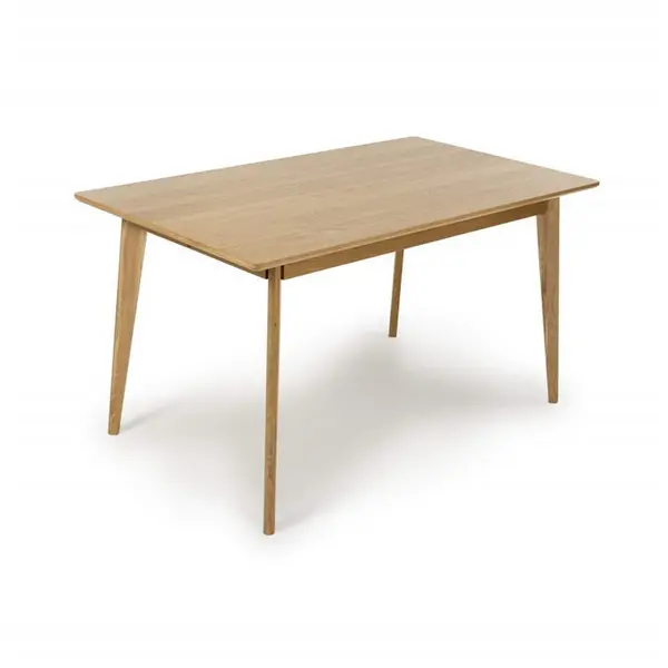 Image of Shankar Dakota Solid Oak 1.4m Dining Table - Brown 8014075