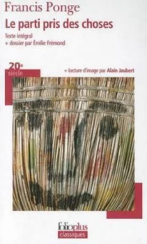 Image of Parti Pris Des Choses by Francis Ponge Paperback