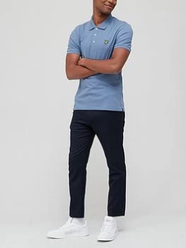 Image of Lyle & Scott Plain Polo Shirt - Grey Size M Men