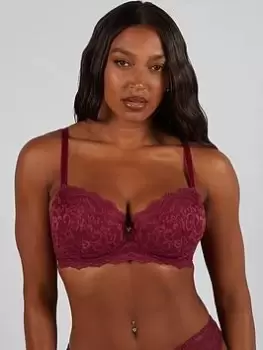 Image of Boux Avenue Leah Balconette - Plum, Plum, Size 32C, Women