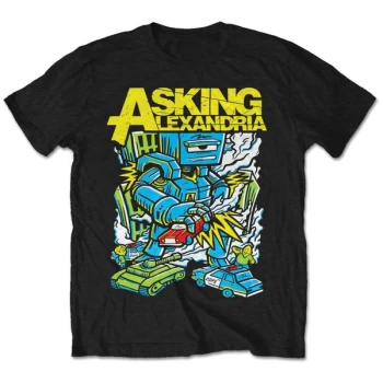 image of Asking Alexandria - Killer Robot Mens X-Large T-Shirt - Black