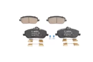 Image of Bosch Brake pad set FIAT,PEUGEOT,CITROEN 0 986 494 615 77363956,77364447,9949552 425220,425231,425457,77362236,77363956,77364447,77366761,9949552