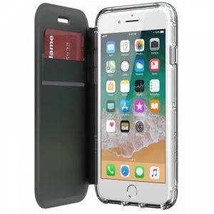 image of Griffin TA43987 Survivor Clear Wallet Case for iPhone8 7 6 Black Clear