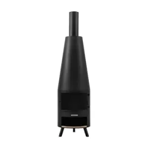 Image of Gallery Interiors Fendi Chiminea with Pizza Oven