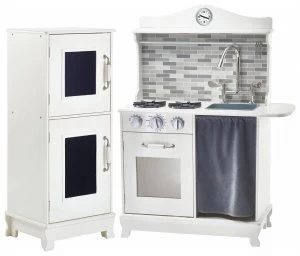 image of Teamson Kids Farmhouse Play Kitchen White.