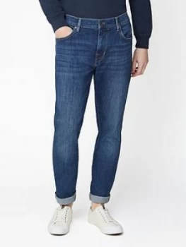 image of Ben Sherman Straight Stonewash Jeans, Denim, Size 30, Men