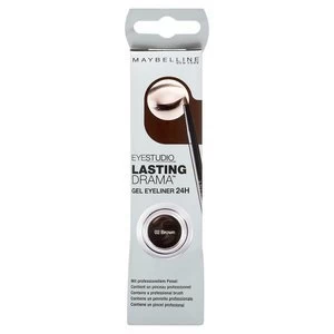 image of Maybelline Lasting Drama Gel Eyeliner 02 Brown Brown