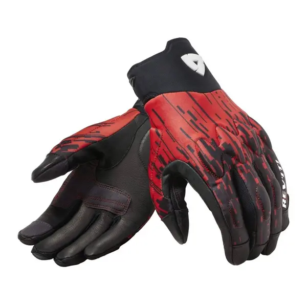 image of REV'IT! Spectrum Gloves Black Neon Red Size 2XL