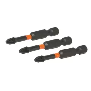 Image of Triton Phillips Screwdriver Impact Bit 3pk - PH2 50mm