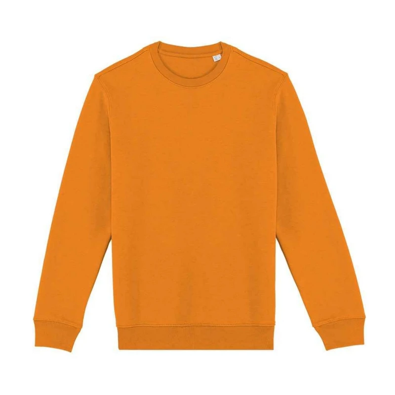 Image of Native Spirit Mens Crew Neck Sweatshirt in Tangerine Size: XS Tangerine Male XS