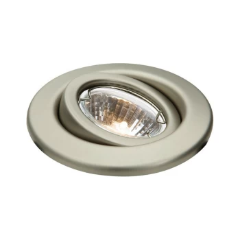 Image of Brushed Chrome Gimbal Downlight, 12V 50W - Knightsbridge