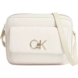 Calvin Klein Re-Lock Camera Bag W/Flap Jcq - White