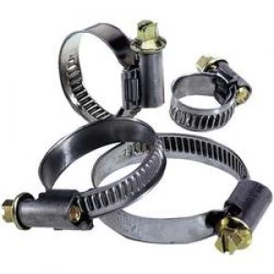 image of Hose clamps Slotted hex head Silver Brass LappK