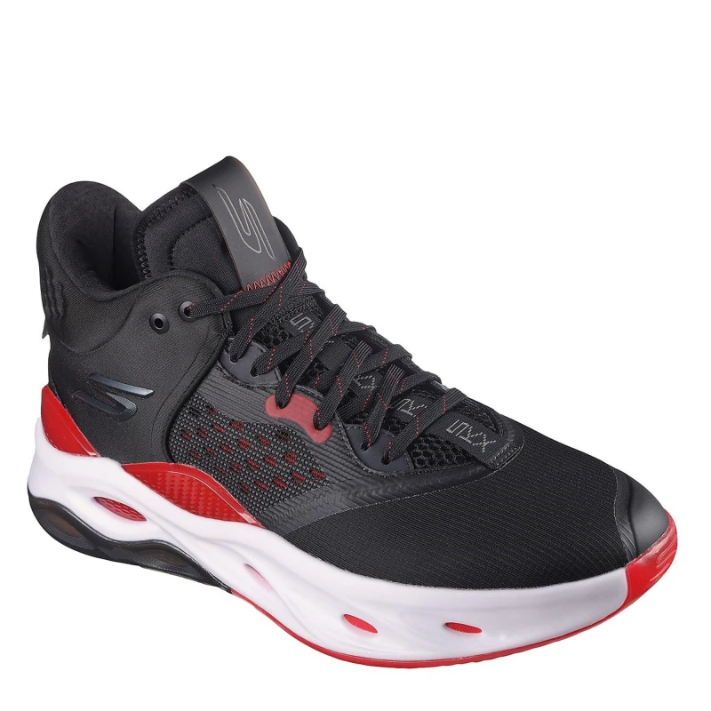 Image of Skechers Float Basketball Trainers Mens Black/Red male 7.5 (41.5)