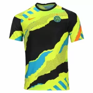 Image of 2021-2022 Inter Milan CL Pre-Match Training Shirt (Black)