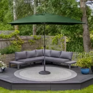 Image of Harbour Lifestyle Triton 3M X 2M Aluminium Parasol - Green