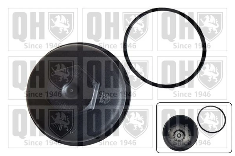 Image of QUINTON HAZELL Oil filter housing cap QUINTON HAZELL QOC1053