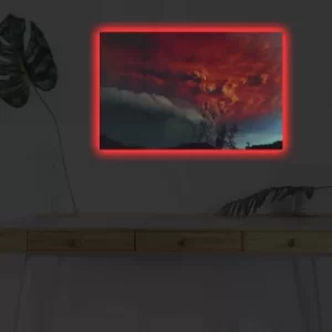 Image of 4570DHDACT-025 Multicolor Decorative LED Lighted Canvas Painting