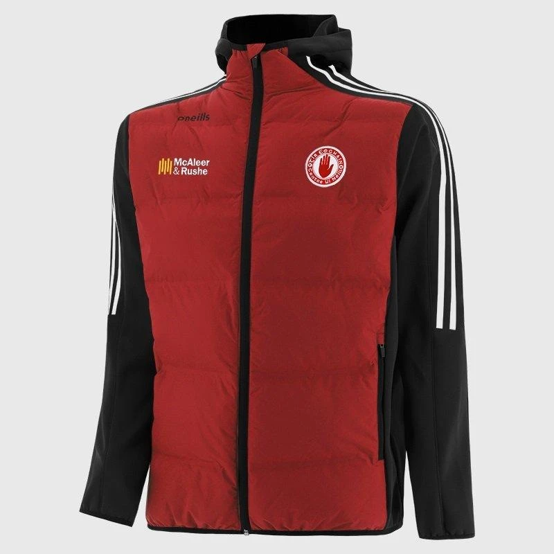 Image of ONeills Tyrone Hydra Padded Hooded Jacket Senior RED/BLK/WHI male XL