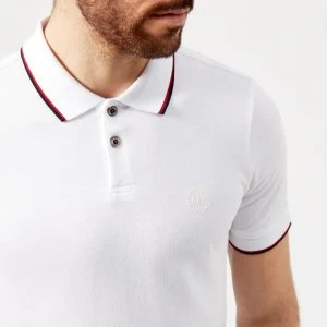 Image of Armani Exchange Tipped Collar Polo Shirt White Size L Men