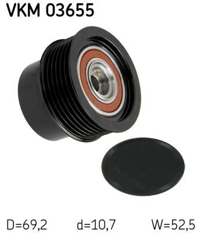 Image of SKF Alternator clutch pulley SKF VKM 03655