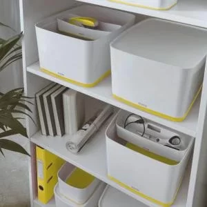 Image of Leitz MyBox Large Wth Lid WhiteYellow