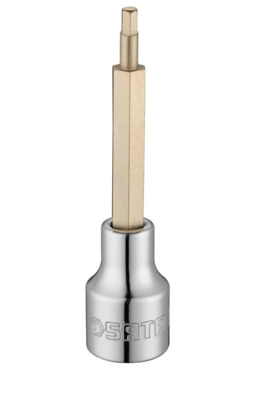 Image of SATA 25205 Screwdriver Bit Square Drive Tang Size: 12.5 (1/2")mm (inch), Chrome steel Chrome steel Screwdriver Bit (5514)