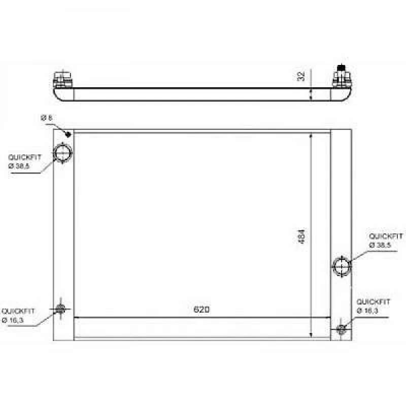 Image of Engine radiator DIEDERICHS DCM1585