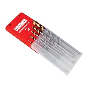 image of Dormer A08910 Set A002 HSS TiN Coated Jobber Drill Set of 5 4.0-10.0