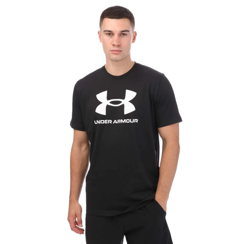 Image of Under Armour Sportstyle Logo Update Short Sleeve Black male 2XL