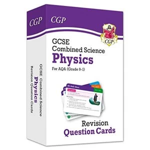 Image of 9-1 GCSE Combined Science Physics AQA Revision Question Cards by CGP Books (2018, Paperback)